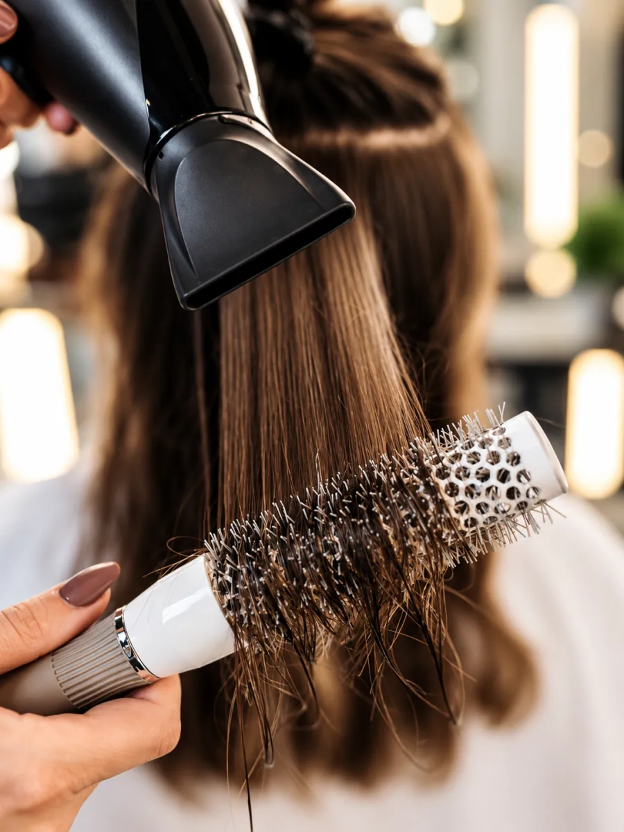 Blow-dry and straightening at Hareem Hurain Ladies Salon, Dubai
